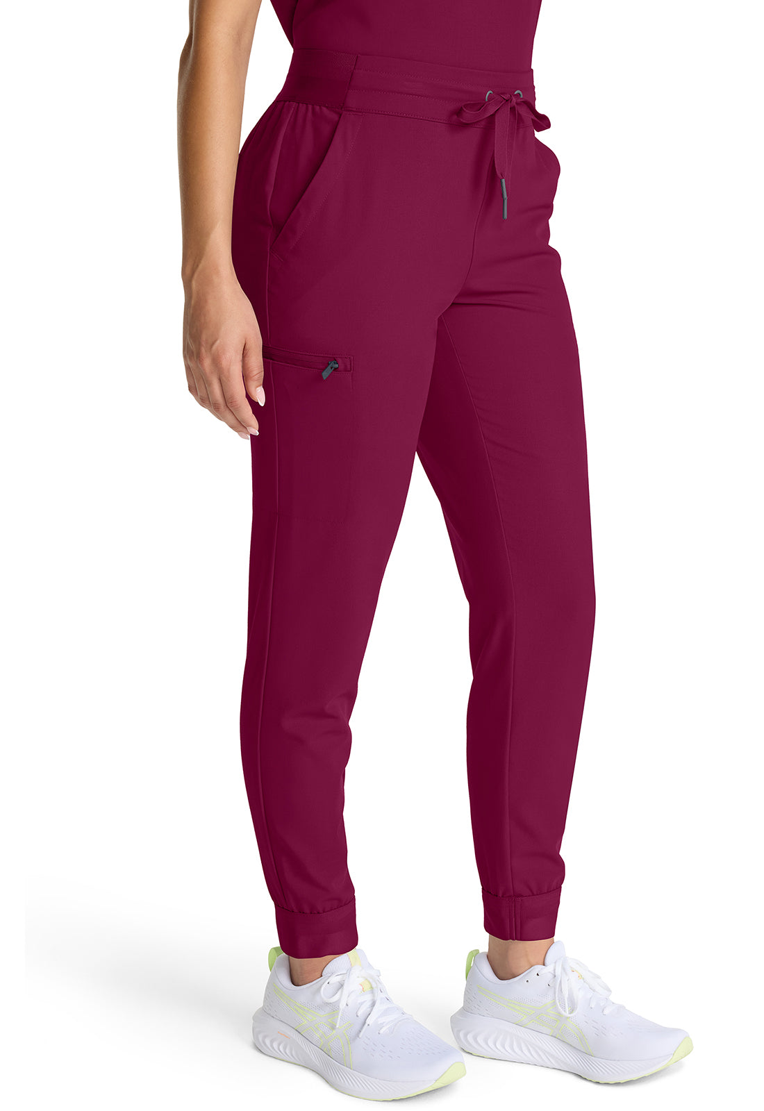 Quest HH155 Women's Mid Rise Scrub Joggers Wine