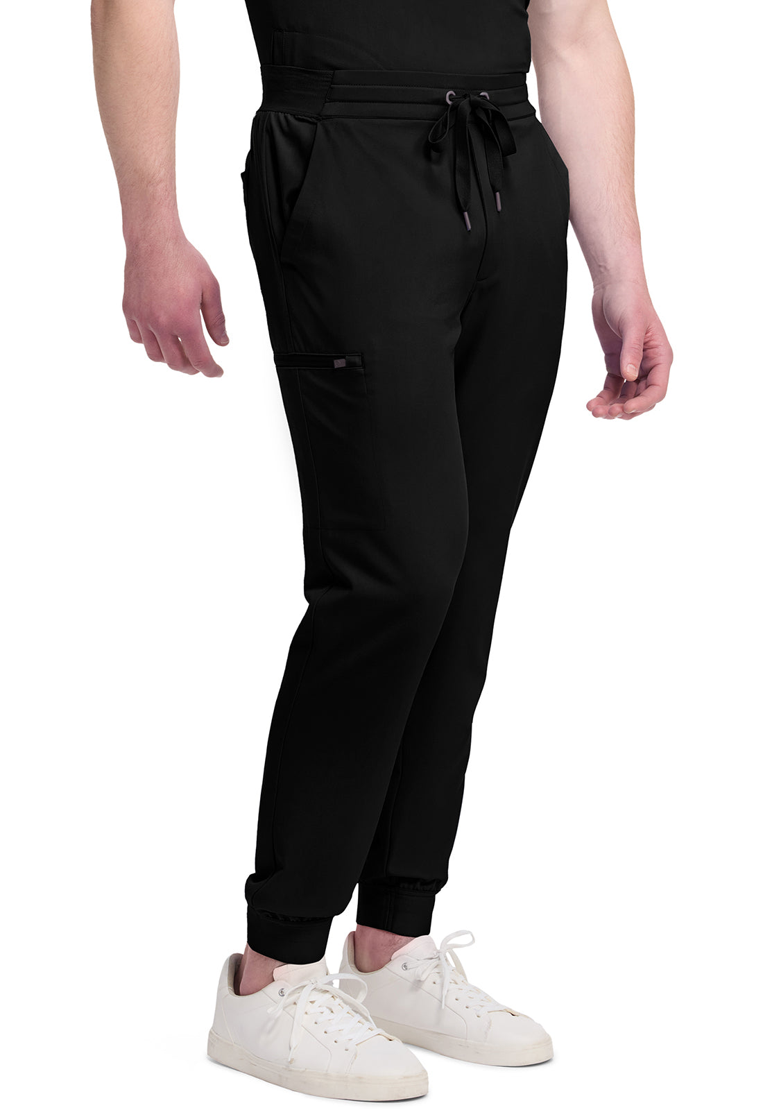 Quest HH157 Men's 5-Pocket Jogger Scrub Pants Black