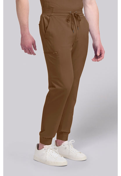 Quest HH157 Men's 5-Pocket Jogger Scrub Pants French Brown