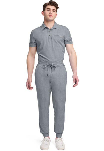 Quest HH157 Men's 5-Pocket Jogger Scrub Pants Heather Ash