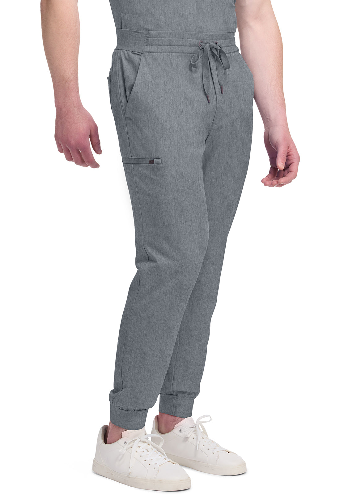 Quest HH157 Men's 5-Pocket Jogger Scrub Pants Heather Ash