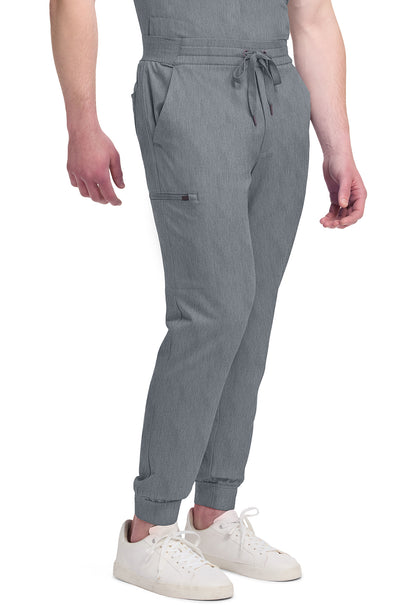 Quest HH157 Men's 5-Pocket Jogger Scrub Pants Heather Ash