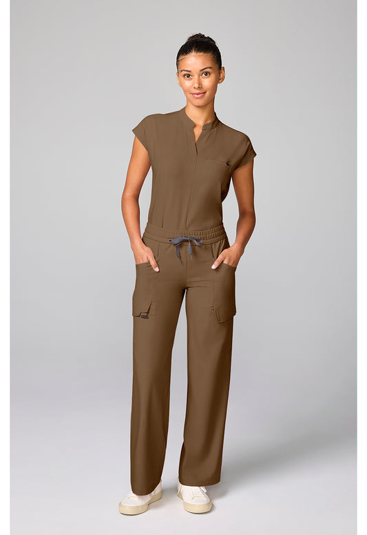 Quest HH158 Women's Drawstring Scrub Pantss French Brown