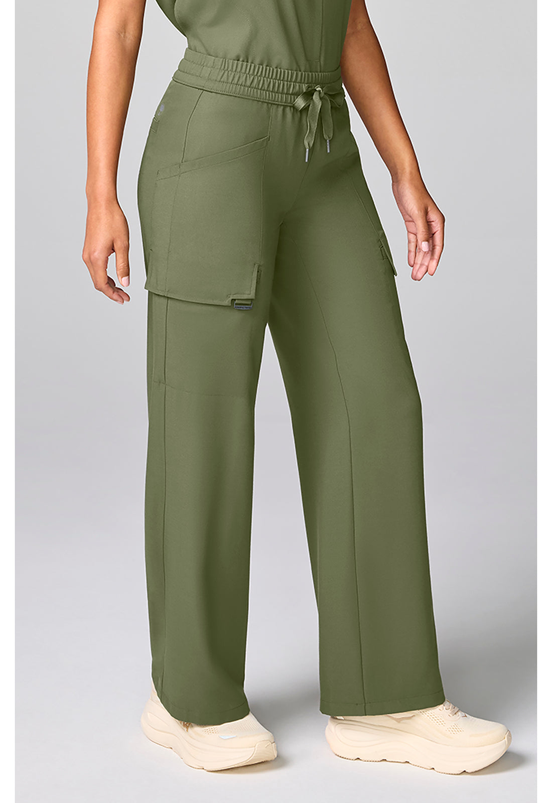 Quest HH158 Women's Drawstring Scrub Pantss P Olive