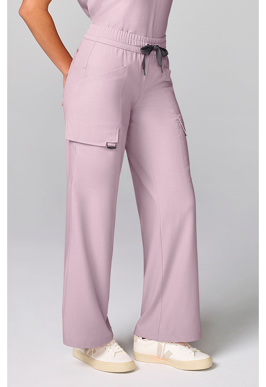 Quest HH158 Women's Drawstring Scrub Pantss Pink Pearl