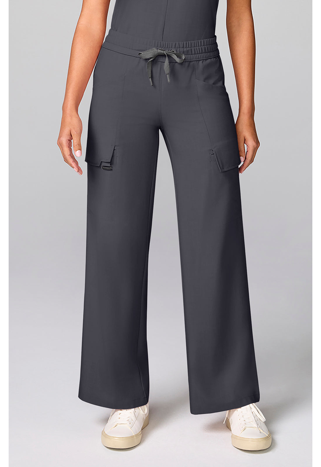 Quest HH158 Women's Drawstring Scrub Pantss Pewter