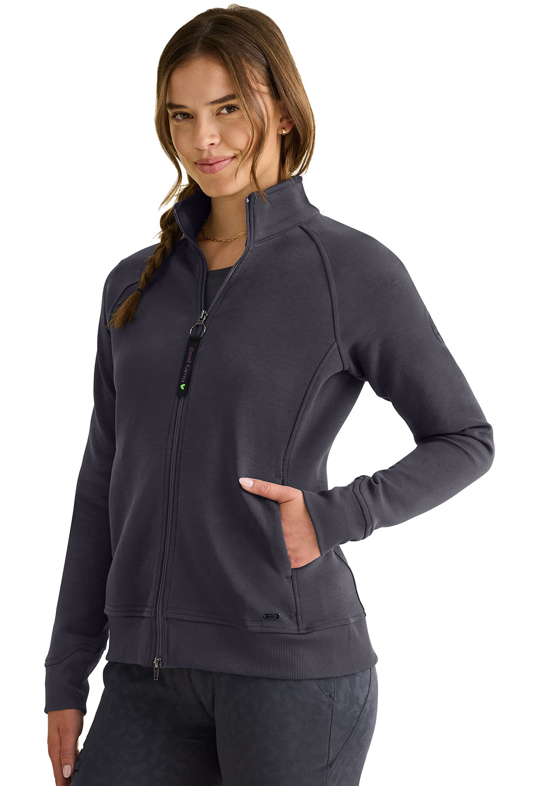 Cleveland Clinic Lifestyle HH300F Women's Karma Jacket Pewter
