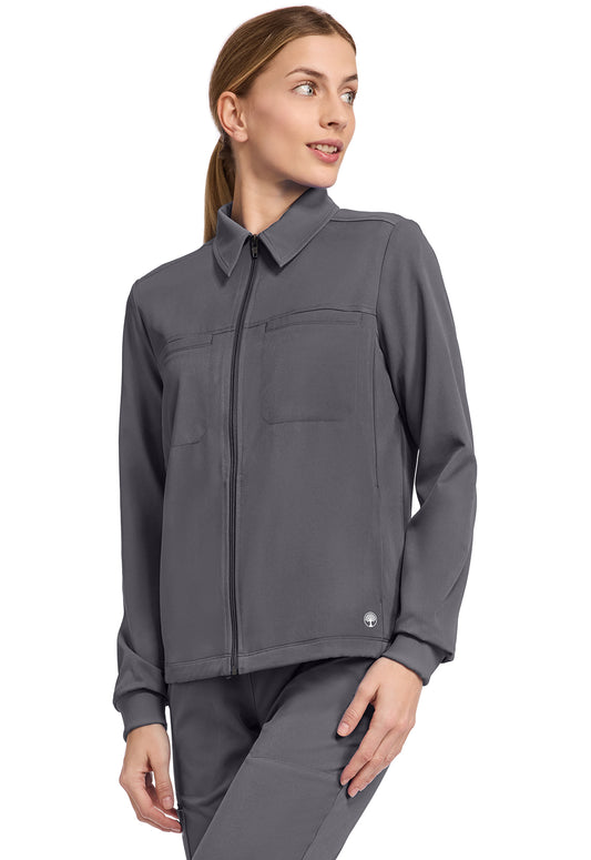 HH Works HH321 Women's 7-Pocket Zip-Front Jacket Pewter