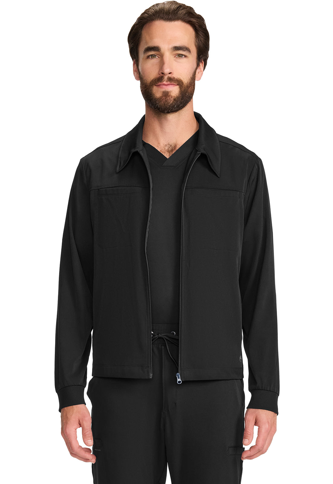 HH Works HH322 Men's Zip Front Jacket Black