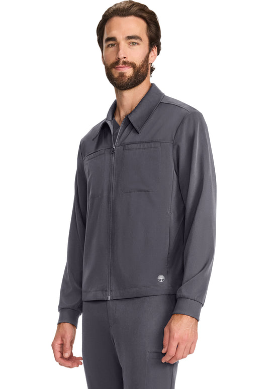 HH Works HH322 Men's Zip Front Jacket Pewter