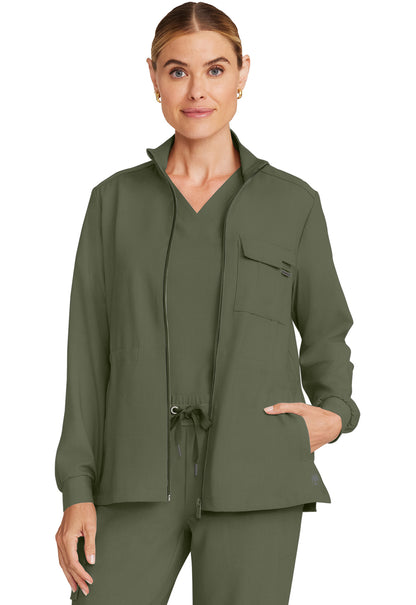 HH Quest HH360 Women's Zip Front Utility Jacket Olive Image