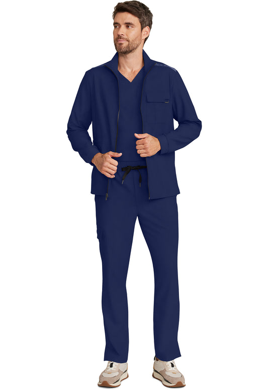 Quest HH361 Men's Zip Front Utility Jacket Navy