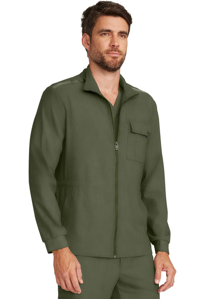 HH Quest HH361 Men's Zip Front Utility Jacket Olive Image