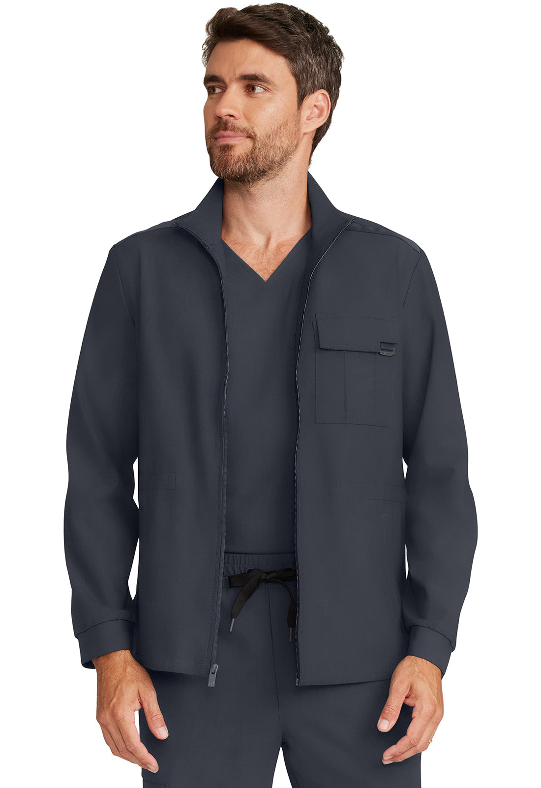 Quest HH361 Men's Zip Front Utility Jacket image 1