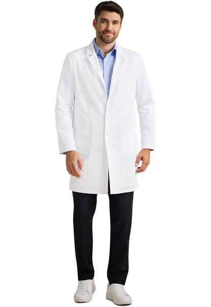 White Coat HH401 Men's Lawrence Men's 37" Lab Coat White