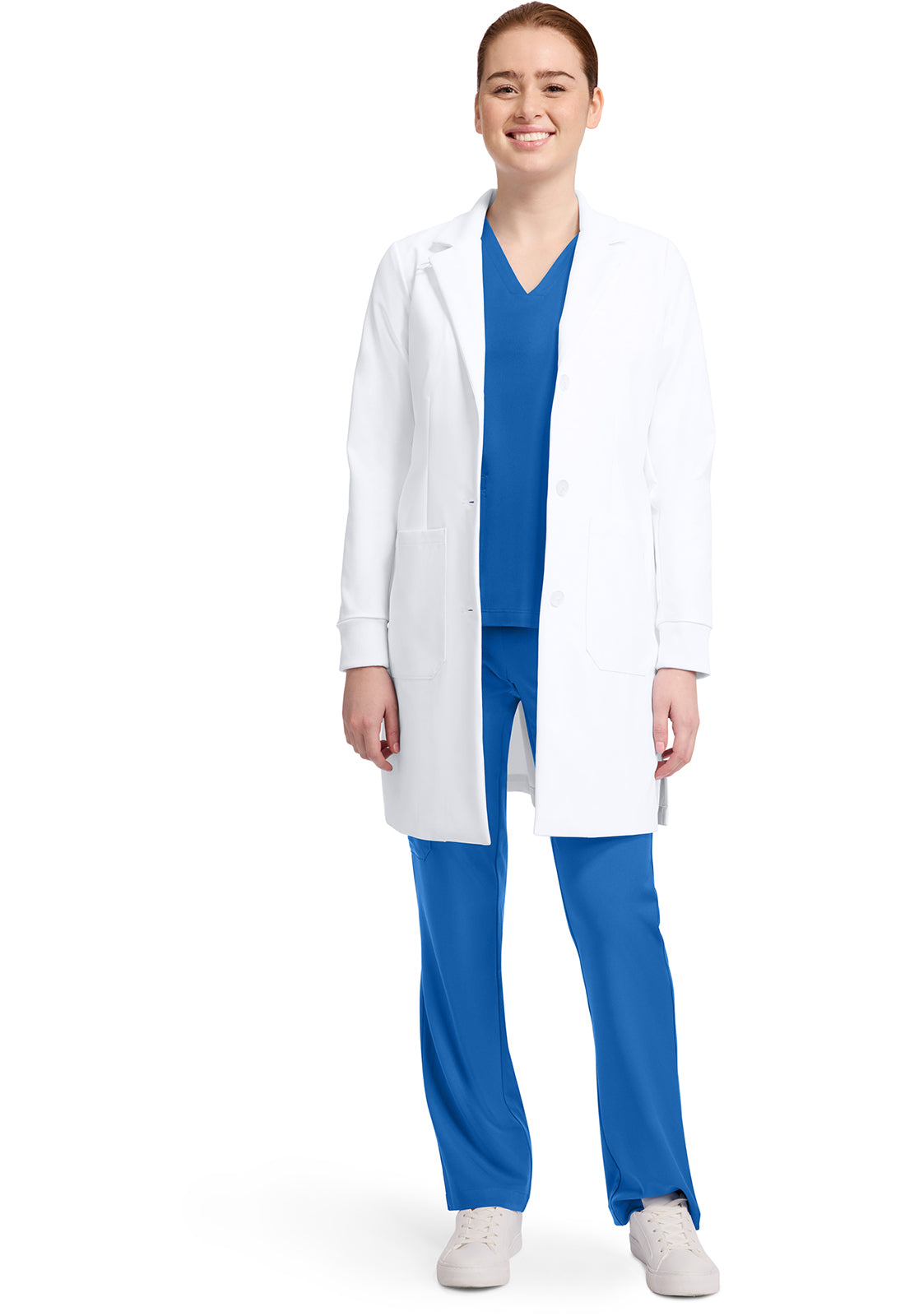 White Coat HH405 Women's Womens 6-Pocket Dental Lab Coat White
