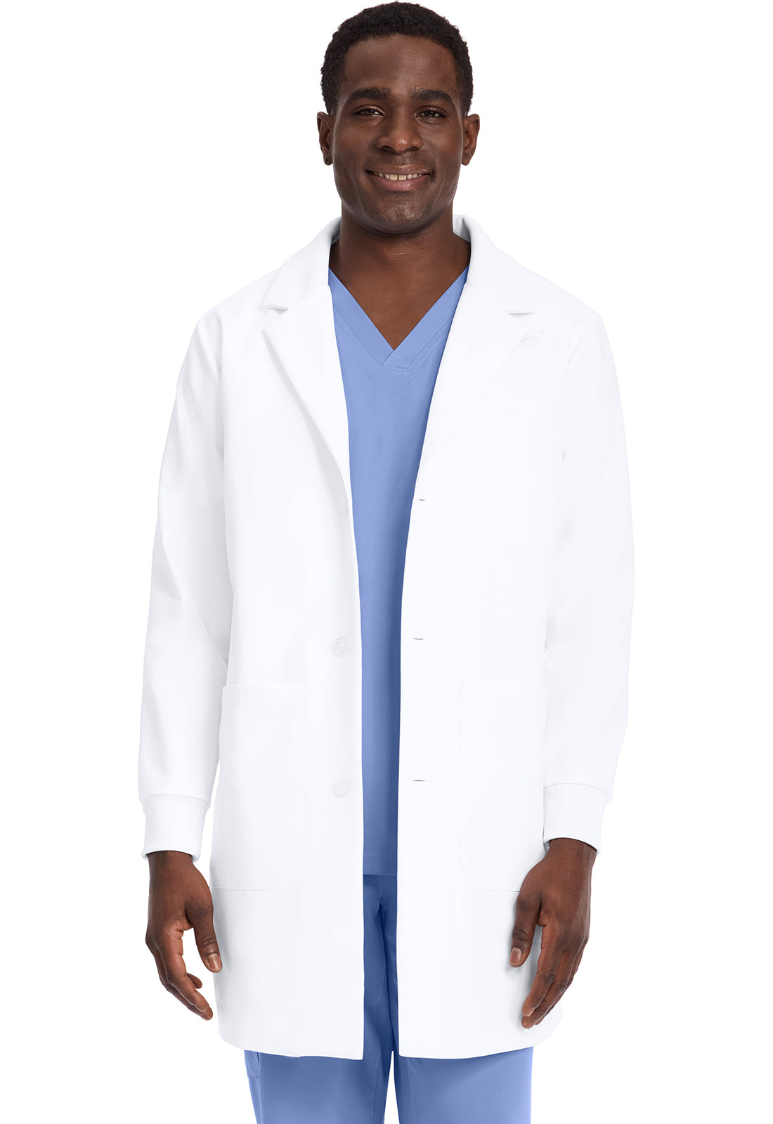 White Coat HH406 Men's 6-Pocket Dental Lab Coat White