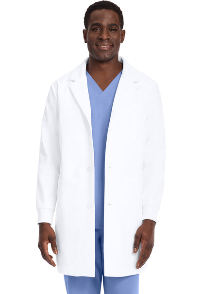White Coat HH406 Men's 6-Pocket Dental Lab Coat White