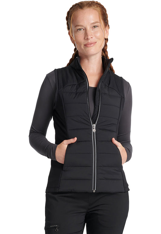 Cleveland Clinic Lifestyle HH500F Women's Khloe Quilted Vest Black