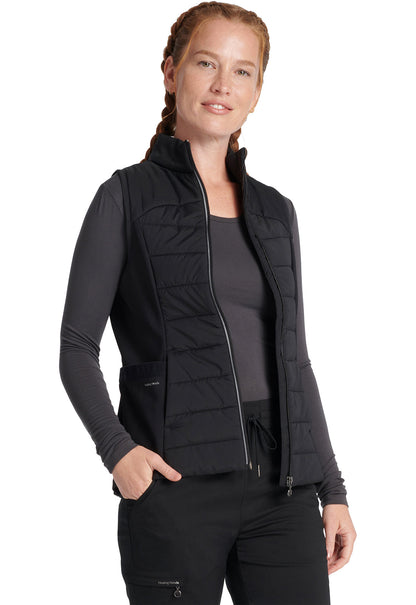 Cleveland Clinic Lifestyle HH500F Women's Khloe Quilted Vest Black