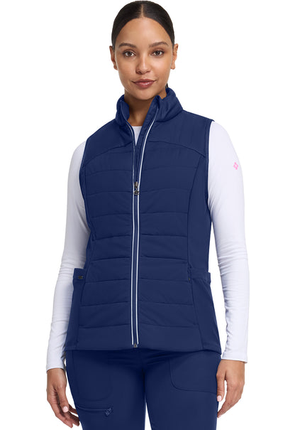 Lifestyle HH500F Women's Khloe Quilted Scrub Vests Navy