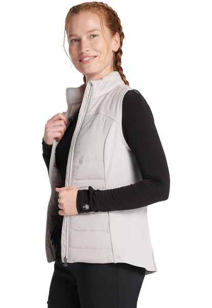 Cleveland Clinic Lifestyle HH500F Women's Khloe Quilted Vest Silver