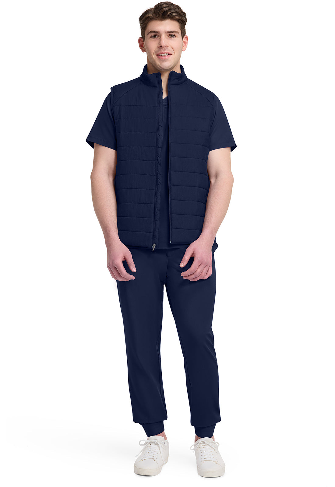 Lifestyle HH501F Men's Zip Front Scrub image 2