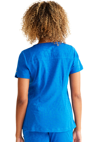 Purple Label Jacquard HH601 Women's Jolie Scrub Top image 4
