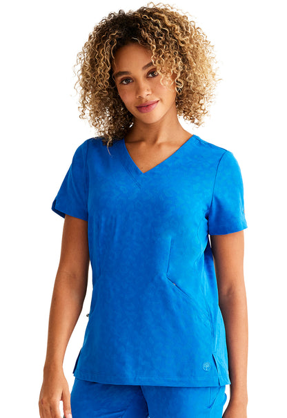 Purple Label Jacquard HH601 Women's Jolie Scrub Top image 3