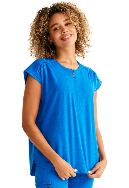 Purple Label Jacquard HH602 Women's Jayden Scrub Top Royal