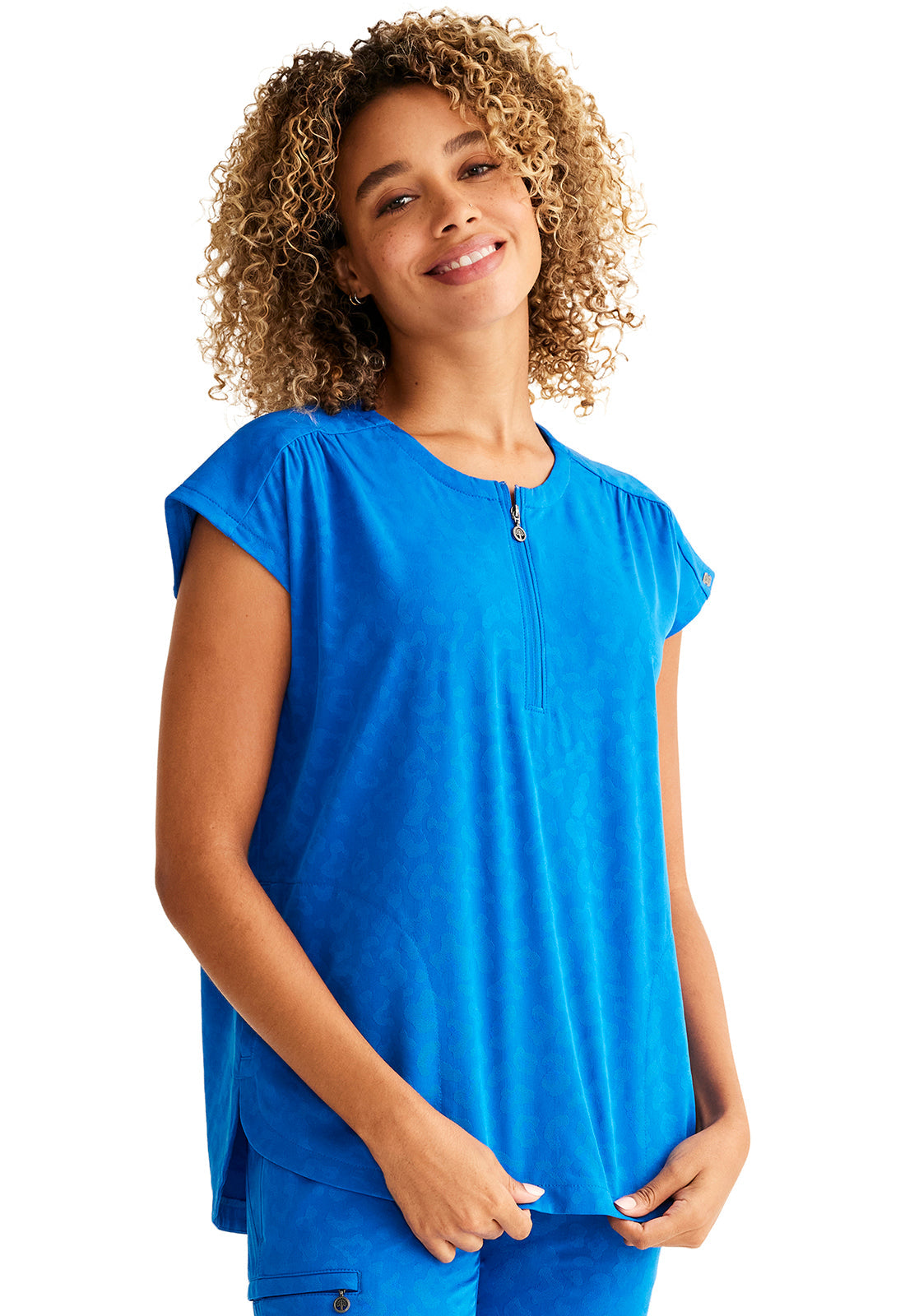 Purple Label Jacquard HH602 Women's Jayden Scrub Top image 2
