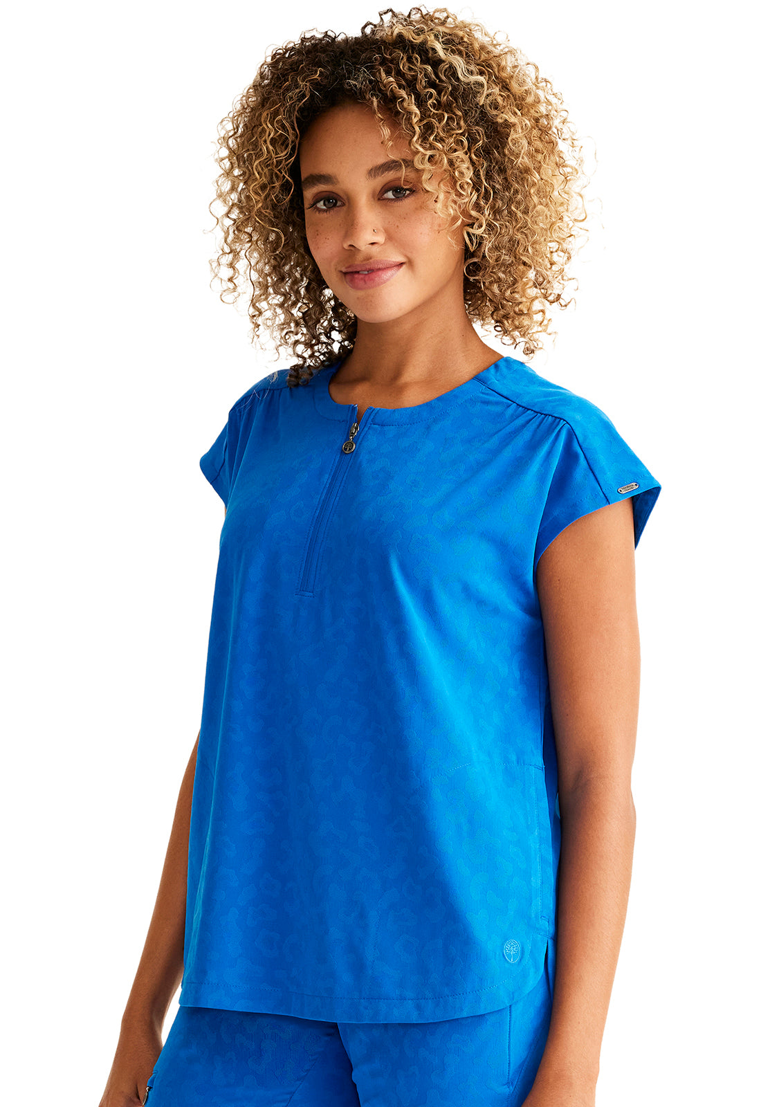 Purple Label Jacquard HH602 Women's Jayden Scrub Top image 3