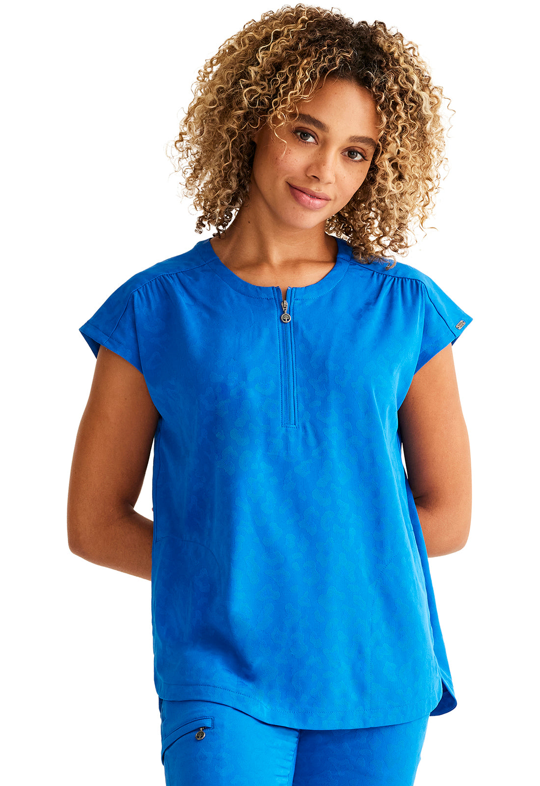 Purple Label Jacquard HH602 Women's Jayden Scrub Top image 1
