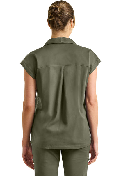 Purple Label HH607 Women's Jazz Collared Tuckable Shirt Olive