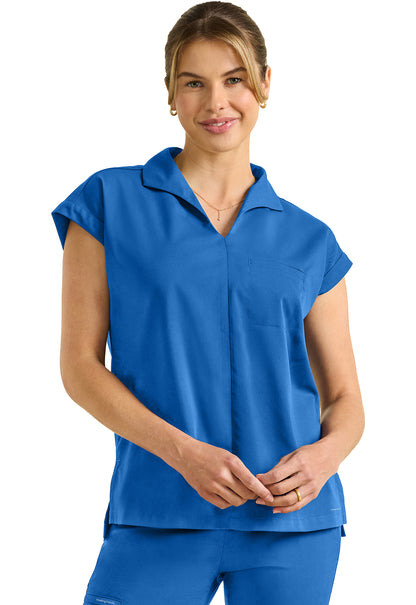 Purple Label HH607 Women's Jazz Collared Tuckable Shirt Royal