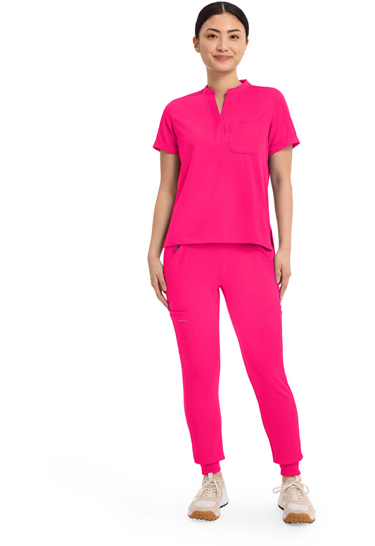 HH Works HH650 Women's Macy Scrub Top Carnation Pink