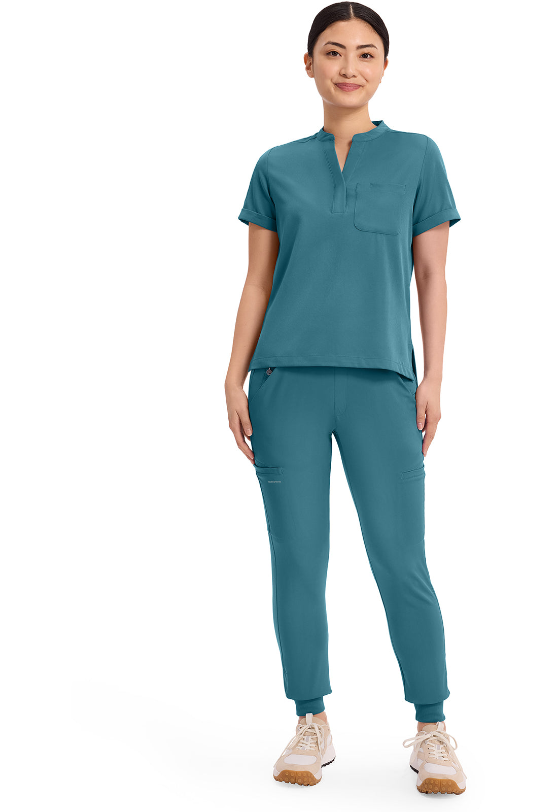 HH Works HH650 Women's Macy Scrub Top Fresh Blue
