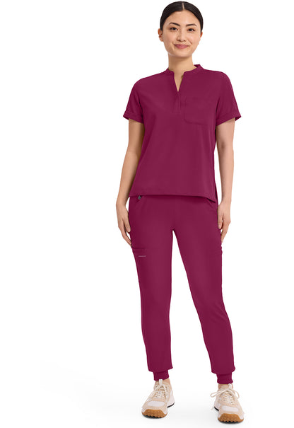HH Works HH650 Women's Macy Scrub Top Wine