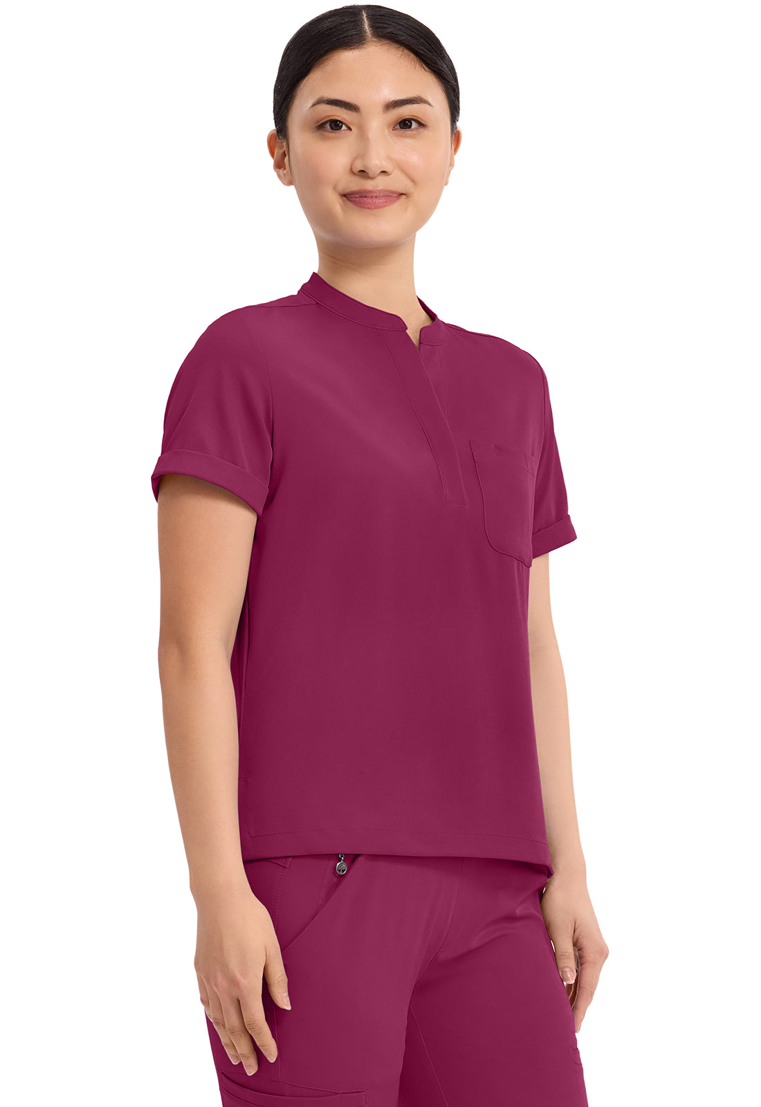HH Works HH650 Women's Macy Scrub Top Wine