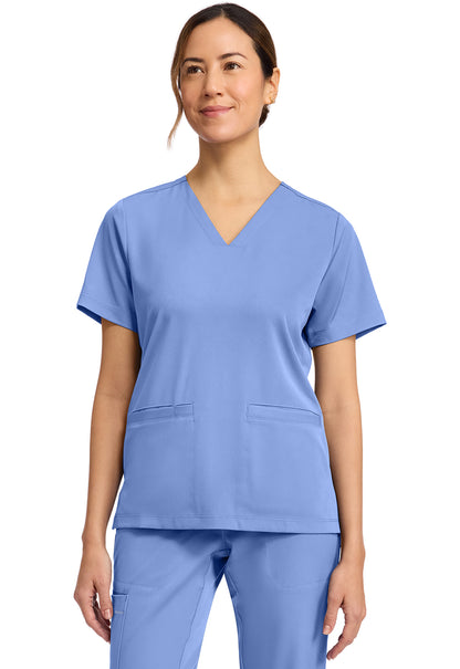 HH Works HH653 Women's 3-Pocket V-Neck Scrub Top Ceil