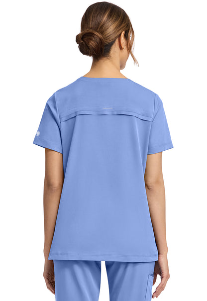 HH Works HH653 Women's 3-Pocket V-Neck Scrub Top Ceil