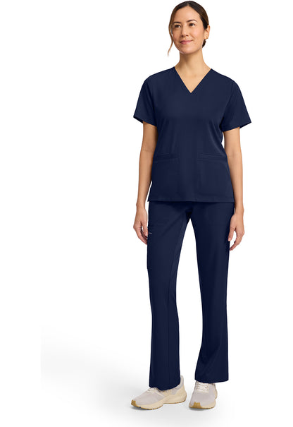 HH Works HH653 Women's 3-Pocket V-Neck Scrub Top Navy