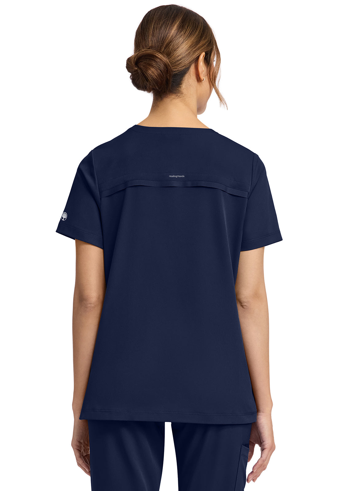HH Works HH653 Women's 3-Pocket V-Neck Scrub Top Navy