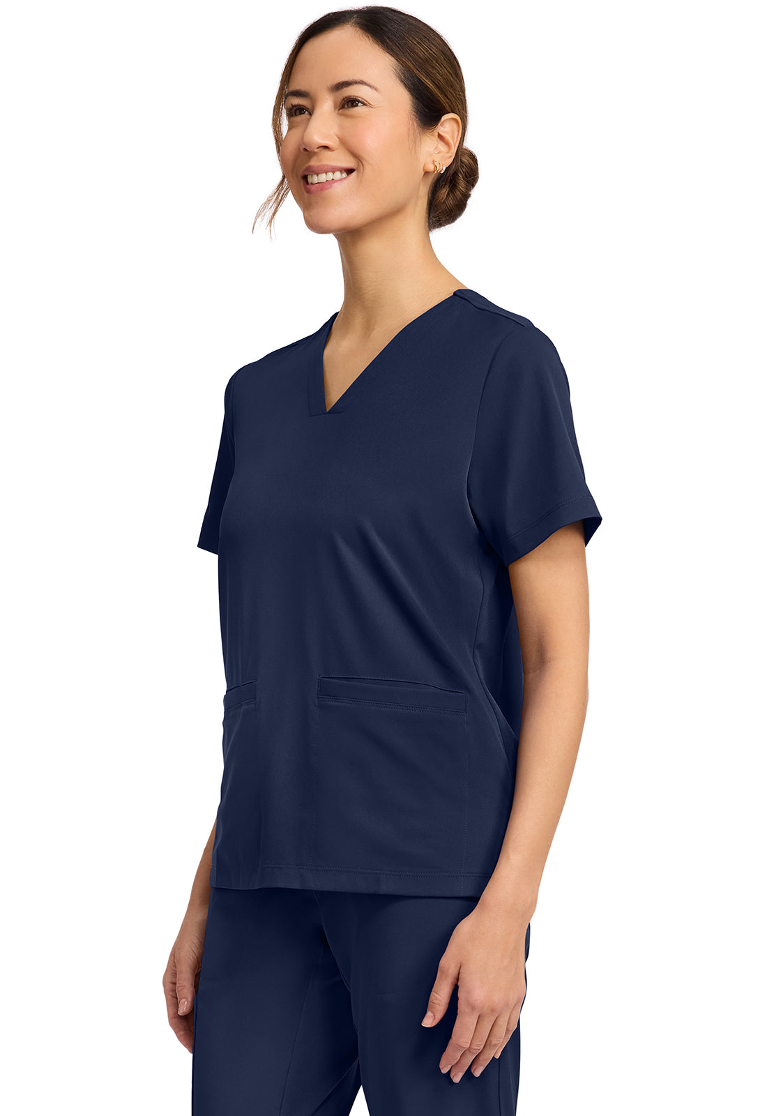 HH Works HH653 Women's 3-Pocket V-Neck Scrub Top Navy