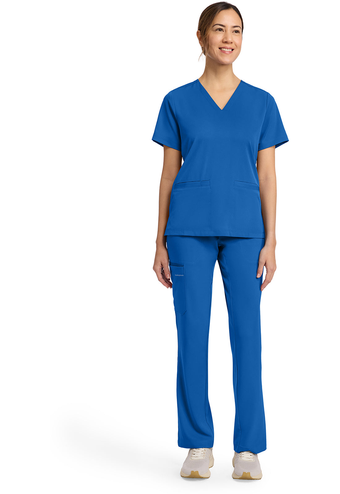HH Works HH653 Women's 3-Pocket V-Neck Scrub Top Royal