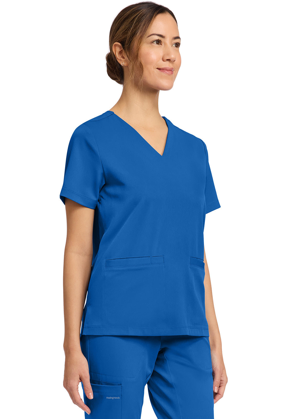 HH Works HH653 Women's 3-Pocket V-Neck Scrub Top Royal