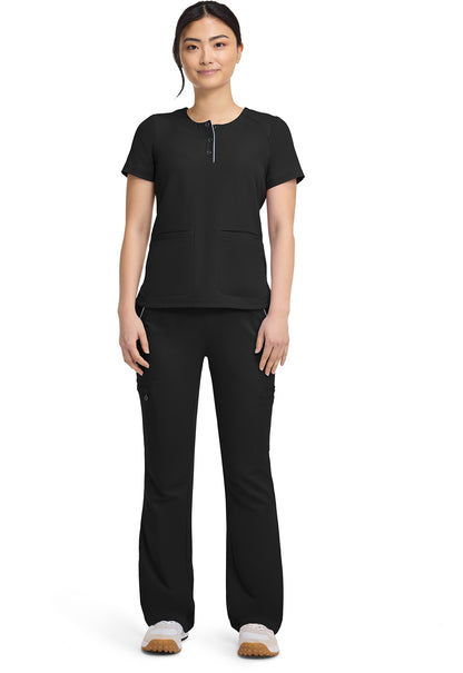 HH 360 HH702 Women's Crew Neck Scrub Top Black