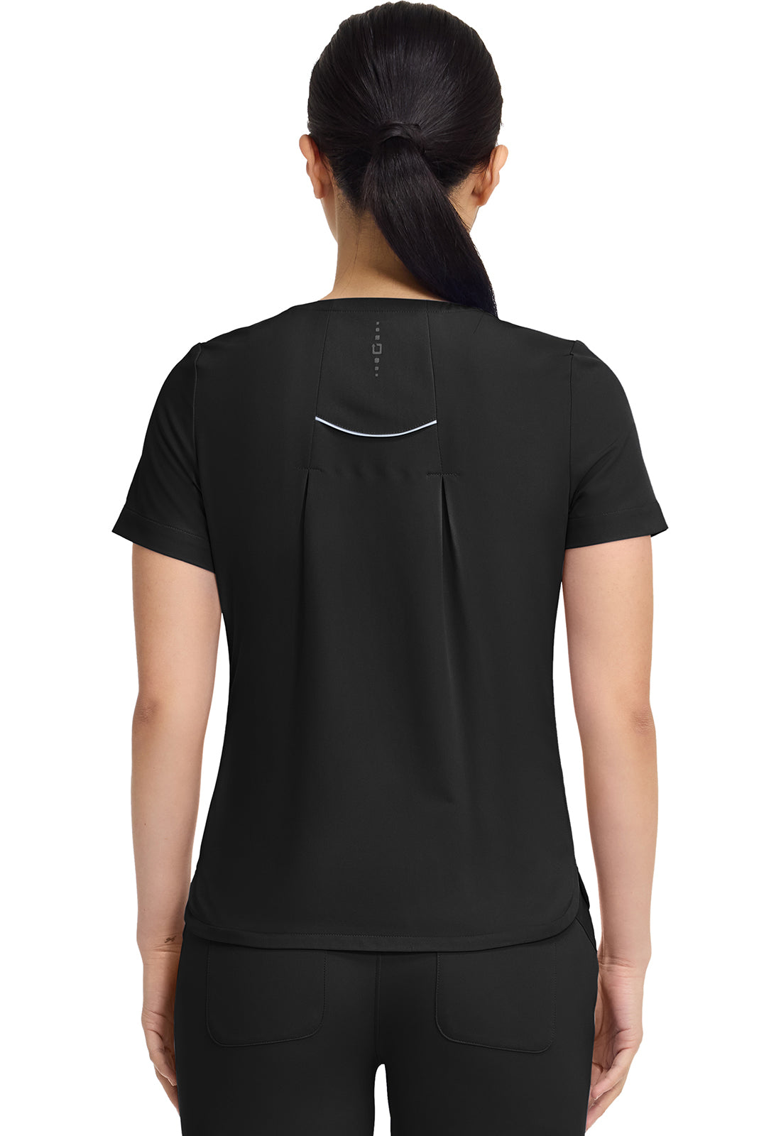 HH 360 HH702 Women's Crew Neck Scrub Top Black