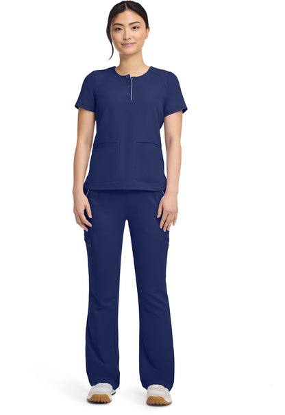 HH360 HH702 Women's Crew Neck Scrub Top Navy