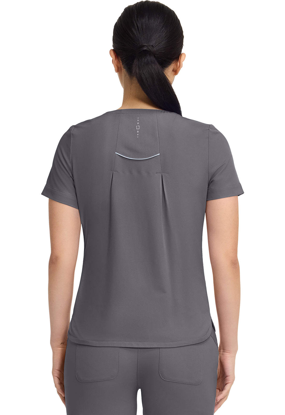 HH360 HH702 Women's Crew Neck Scrub Top Pewter